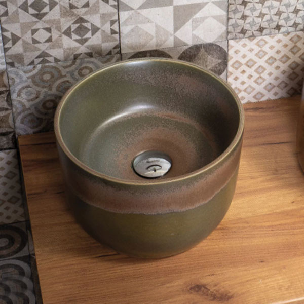 Adamidis Kea 31 Olive Mat Νιπτήρας Χρωματιστός