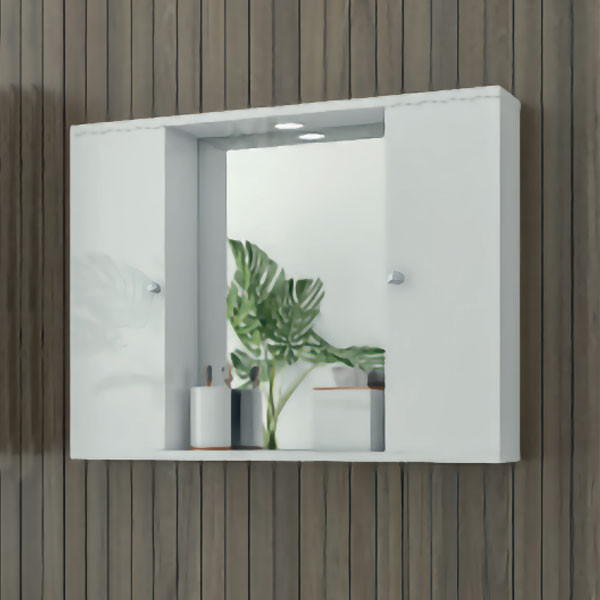 Drop Mirror 5KDO075WH Καθρέπτης Με Ντουλάπι