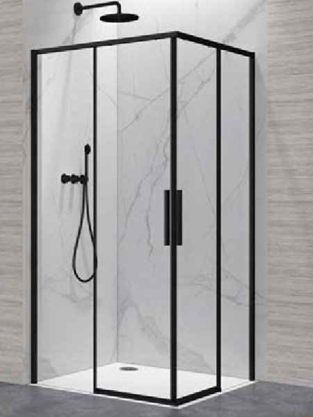 Karag Lea 100 Black Καμπίνα Tετράγωνης Nτουζιέρας