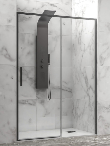 Karag Lea 400 Black Καμπίνα Ντουζιέρας Τοίχο - Τοίχο