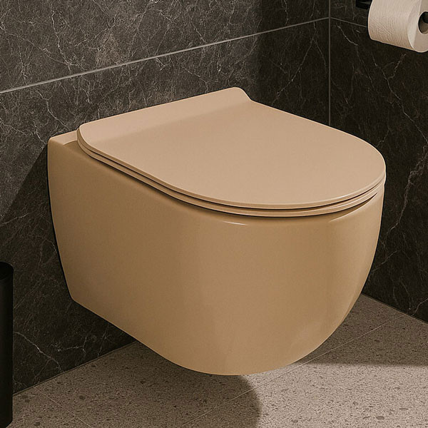 KSV Rimini Beige Matt Rimless 3592 Λεκάνη Κρεμαστή