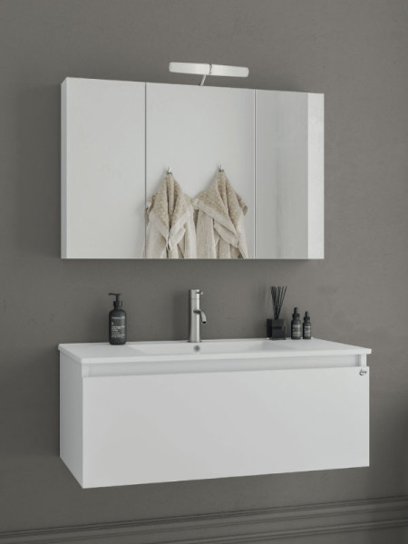 Drop Liberty 100 White 5FLI010WH Έπιπλο Μπάνιου Λευκό