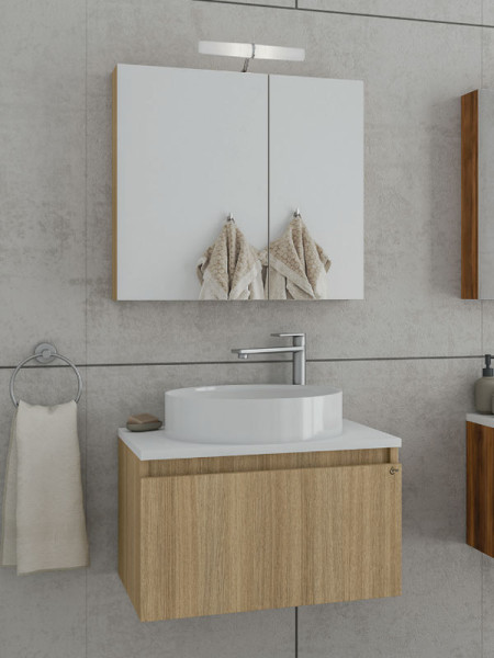 Drop Liberty 60 Slavonia Oak 5FLIP60SO Έπιπλο Μπάνιου Μοντέρνο