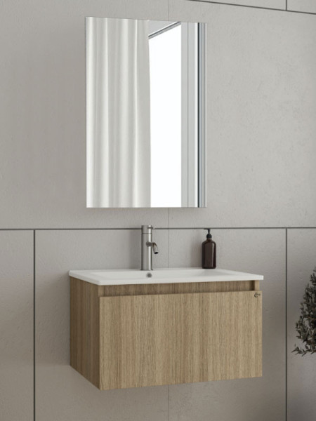 Drop Liberty 75 Slavonia Oak 5FLIM75SO Έπιπλο Μπάνιου Μελαμινικό