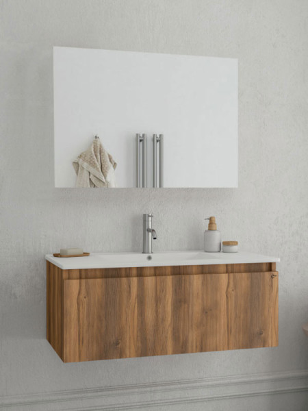 Drop Liberty 90 Amber Baroque Oak 5FLIM90BO Έπιπλο Μπάνιου Μελαμινικό