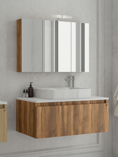 Drop Liberty 90 Amber Baroque Oak 5FLIP90BO Έπιπλο Μπάνιου Μοντέρνο