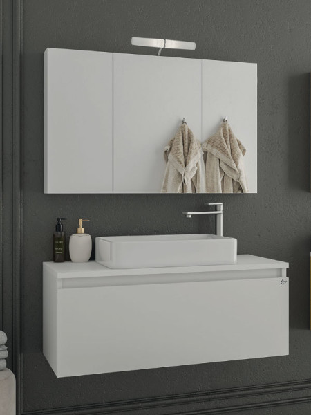 Drop Liberty 90 White 5FLIP90WH Έπιπλο Μπάνιου Μοντέρνο