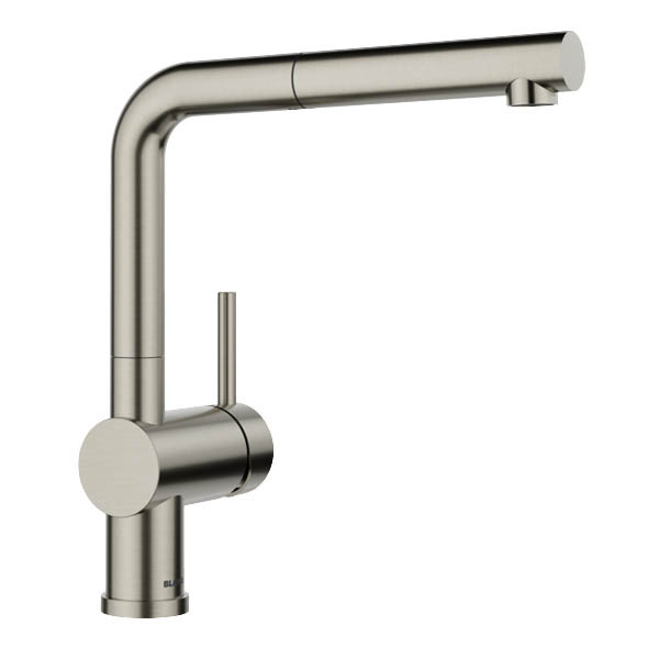 Blanco Linus-S Satin Platinum 527699 Μπαταρία Κουζίνας Αποσπώμενη