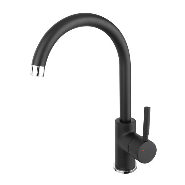 Ferro Lugio BLG4BL Black Μπαταρία Κουζίνας Πάγκου