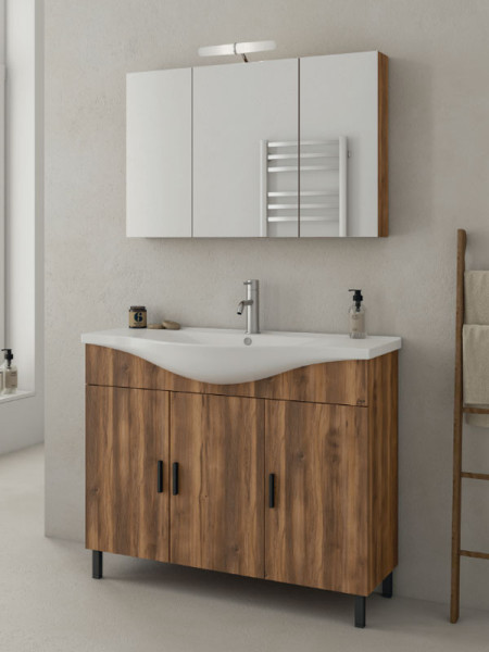 Drop Luna 100 Amber Baroque Oak 5FLU100BO Έπιπλο Μπάνιου Μελαμινικό