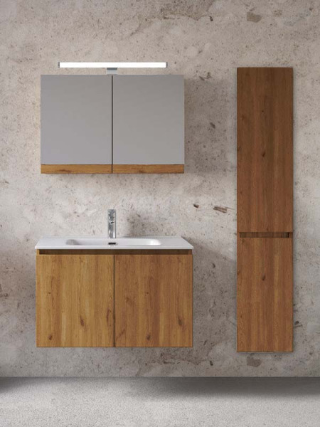 Furnibath Madrid 80 AWL Walnut Έπιπλο Μπάνιου Μελαμινικό
