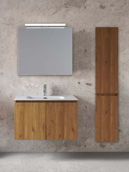 Furnibath Madrid 80 CWL Walnut Έπιπλο Μπάνιου Μελαμινικό