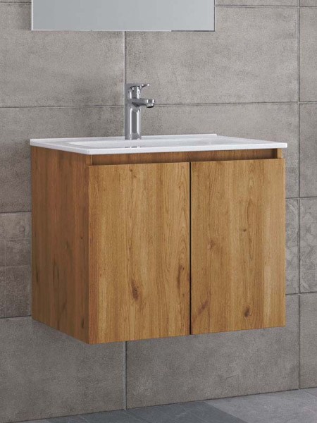 Furnibath Madrid 80 Walnut Βάση Επίπλου Μπάνιου Με Νιπτήρα