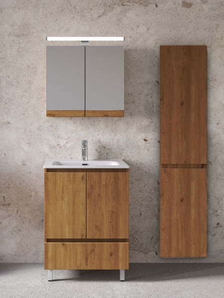 Furnibath Malaga 60 AWL Walnut Έπιπλο Μπάνιου Μελαμινικό