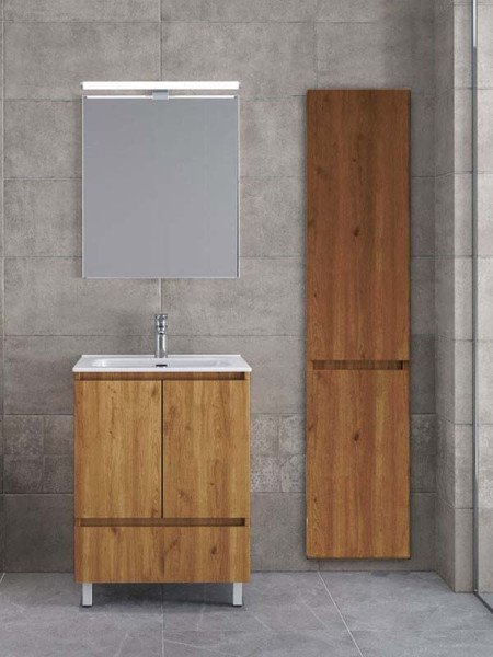 Furnibath Malaga 60 CWL Walnut Έπιπλο Μπάνιου Μελαμινικό