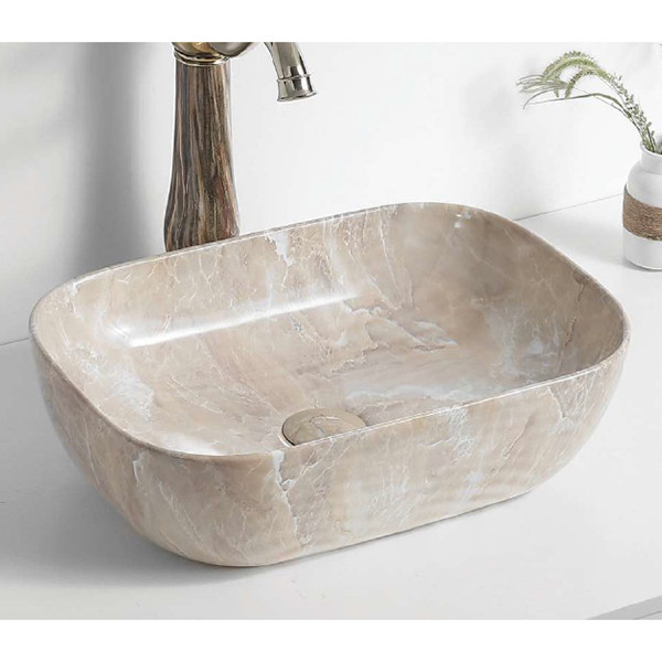 KLP Marmo 500005 Νιπτήρας Eπικαθήμενος