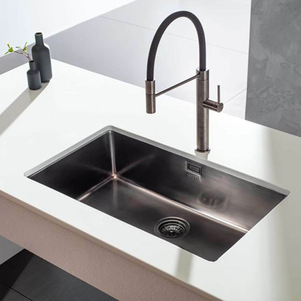 Apell Metamorfosis MEM75-411 Black PVD Νεροχύτης Ανοξείδωτος Υποκαθήμενος