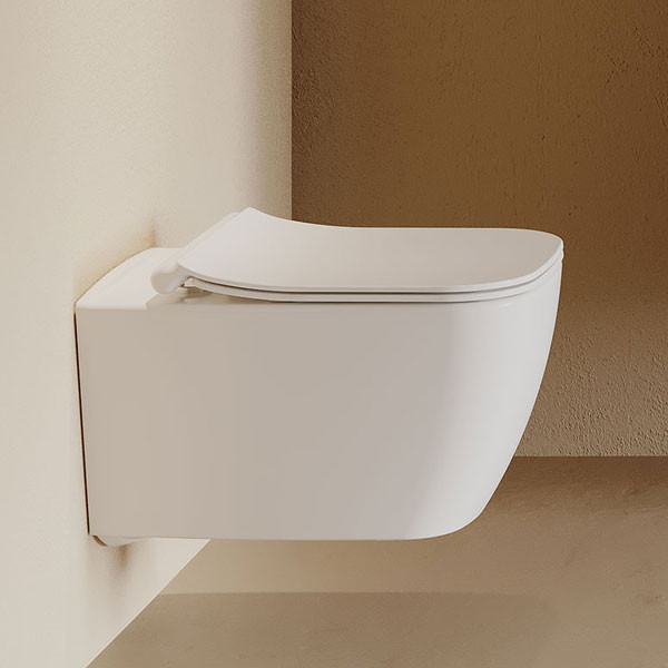 Bianco Ceramica Mizo 51.5 Rimless White Matt 361600SC-301 Λεκάνη Κρεμαστή