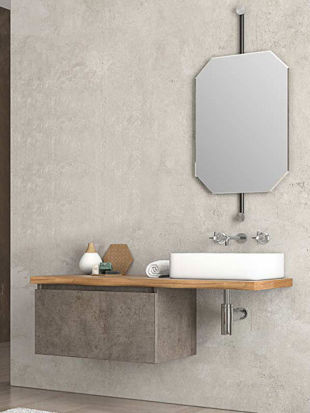 Furnibath NC Έπιπλο 120 Δρυς Όακ Έπιπλο Μπάνιου Μοντέρνο