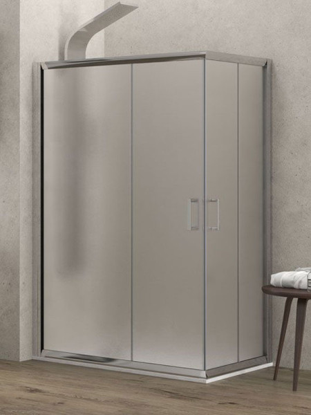 Karag New Flora 100 Fabric  Καμπίνα Ασύμμετρης Ντουζιέρας