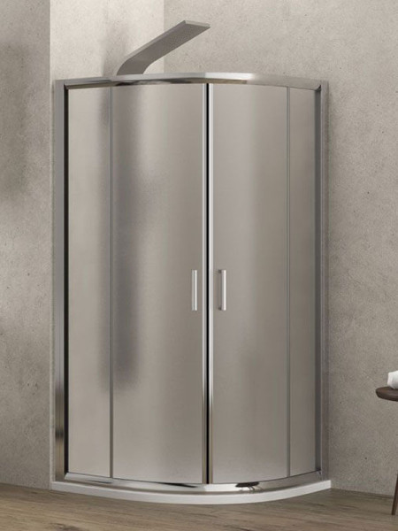 Karag New Flora 200 Fabric Καμπίνα Ημικυκλικής Ντουζιέρας