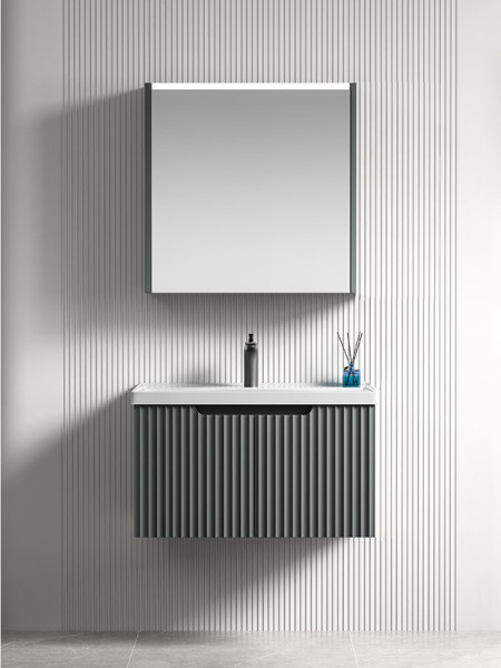 Martin Ophelia 60 Carbon Grey  Έπιπλο Μπάνιου HDPE High Density Αδιάβροχο