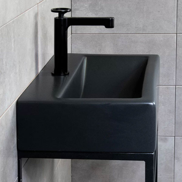 Adamidis Pegasus 52 Black Mat Νιπτήρας Χρωματιστός