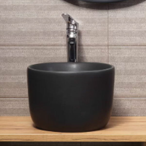 Adamidis Pindos 31 Black Mat Νιπτήρας Χρωματιστός