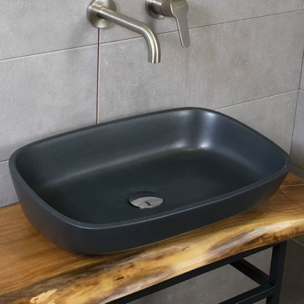 Adamidis Poros 52 Black Mat Νιπτήρας Χρωματιστός