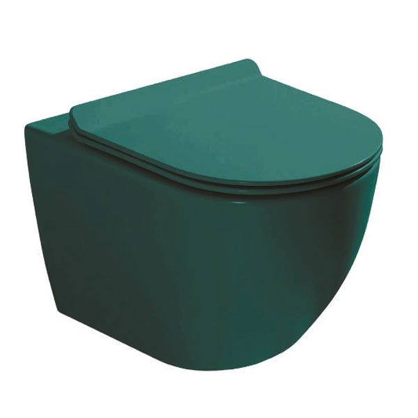 Corgres Rimini Green Matt Rimless 4214 Λεκάνη Κρεμαστή