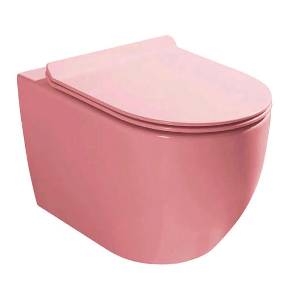 Corgres Rimini Pink Matt Rimless 4215 Λεκάνη Κρεμαστή