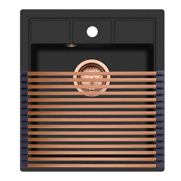 Helika RM-2845 PVD Copper Επιφάνεια Αποστράγγισης Νεροχύτη