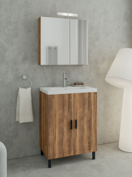 Drop Roma 60 Amber Baroque Oak 5FRM060BO Έπιπλο Μπάνιου Μελαμινικό