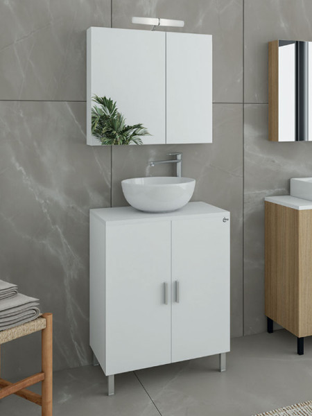 Drop Roma 60 White 5FRMP60WH Έπιπλο Μπάνιου Λευκό