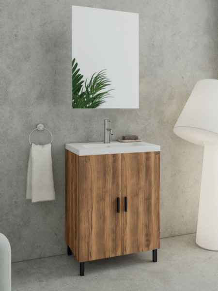 Drop Roma 70 Amber Baroque Oak 5FRMM70BO Έπιπλο Μπάνιου Μελαμινικό