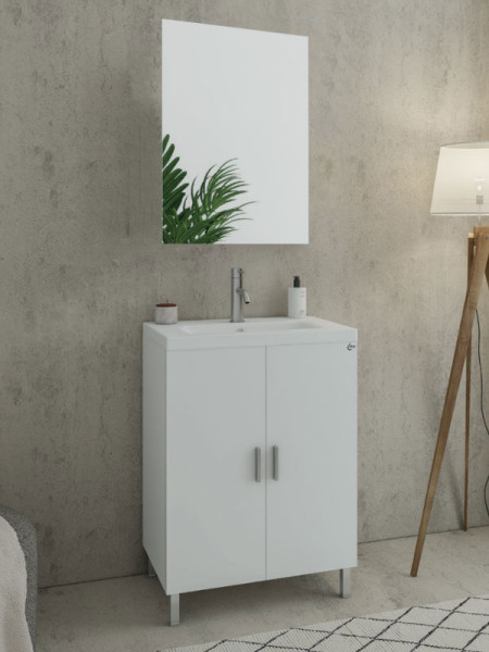 Drop Roma 70 White 5FRMM70WH Έπιπλο Μπάνιου Λευκό