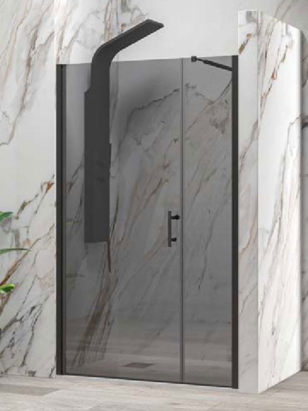 Karag S 5 Alto Black Fume Καμπίνα Ντουζιέρας Τοίχο - Τοίχο