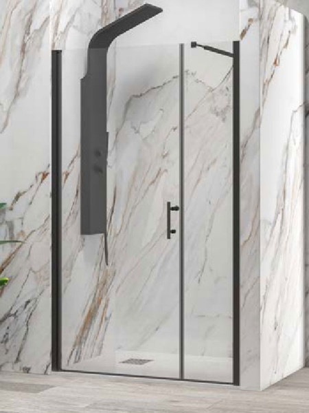 Karag S 5 Alto Black Καμπίνα Ντουζιέρας Τοίχο - Τοίχο