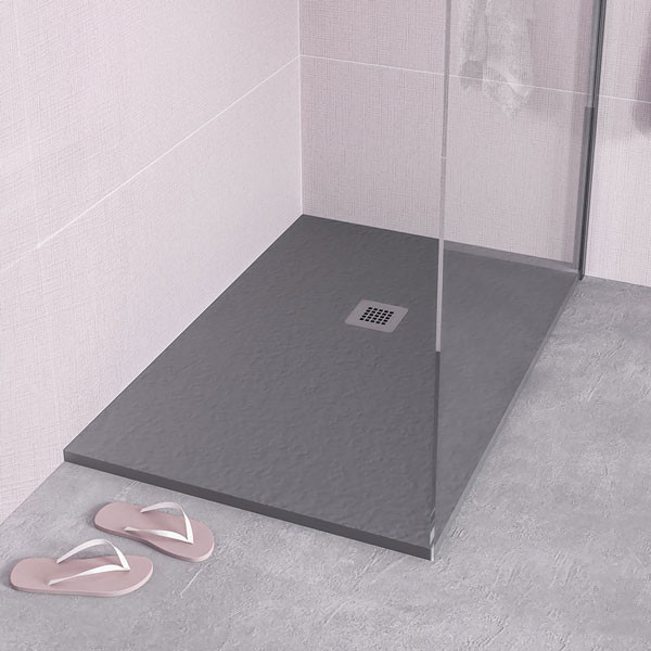 Sirene New Slate S10080-411 Beton Matt Ντουζιέρα Χυτή Παραλληλόγραμμη