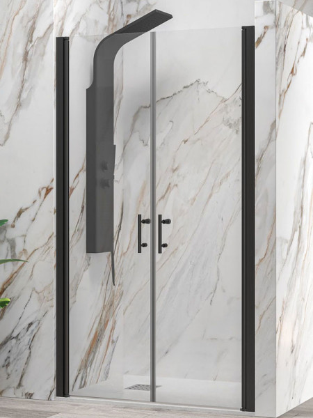 Karag S 28 Alto Sallon Black Καμπίνα Ντουζιέρας Τοίχο - Τοίχο