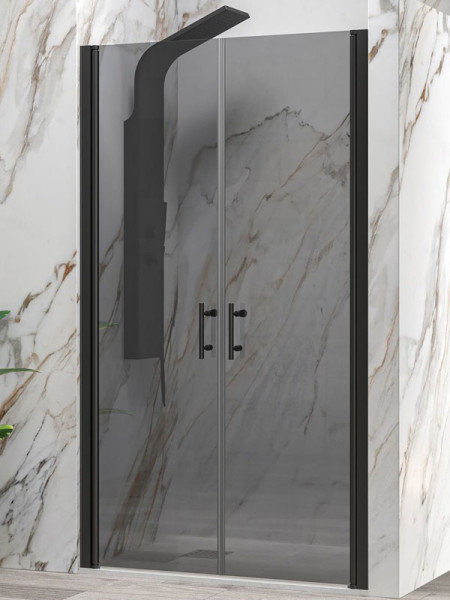 Karag S 28 Alto Sallon Black Fume Καμπίνα Ντουζιέρας Τοίχο - Τοίχο