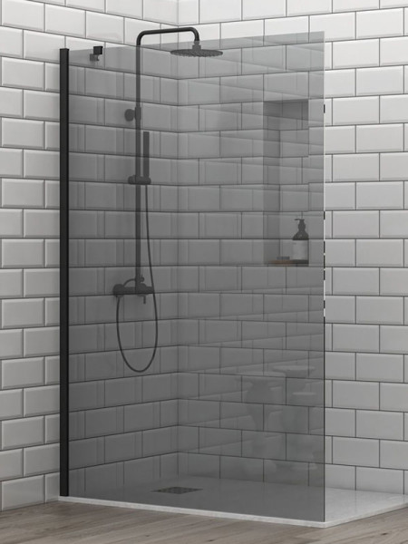 Karag S 28F Alto Black Fume Καμπίνα Παραβάν Ντουζιέρας