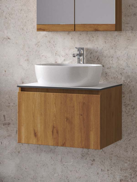 Furnibath Sevilla 60 Compact Walnut Βάση Επίπλου Μπάνιου Με Νιπτήρα