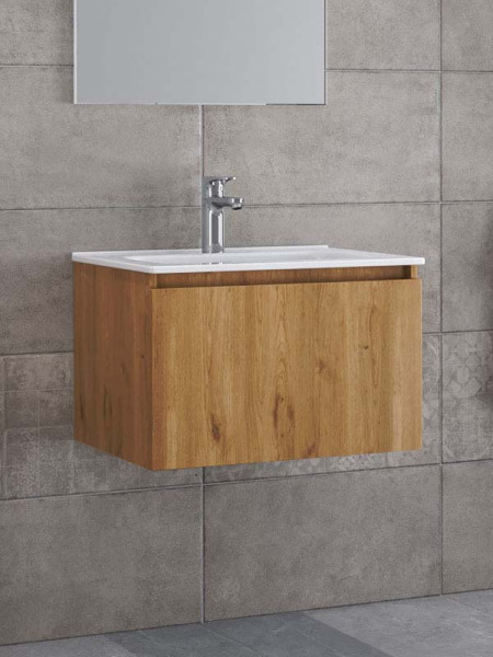 Furnibath Sevilla 60 Walnut Βάση Επίπλου Μπάνιου Με Νιπτήρα