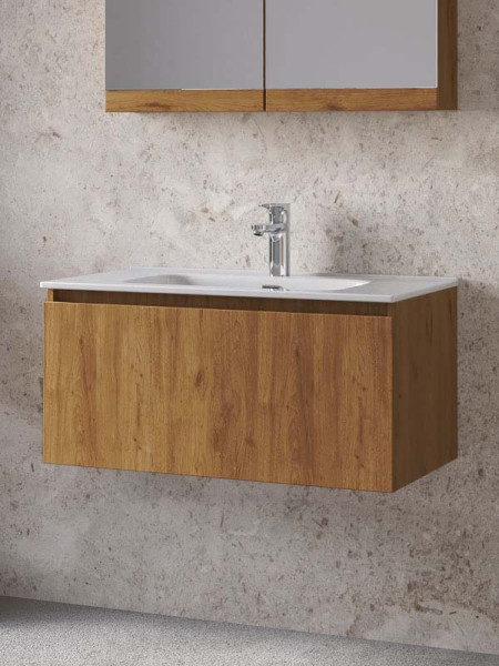 Furnibath Sevilla 80 Walnut Βάση Επίπλου Μπάνιου Με Νιπτήρα
