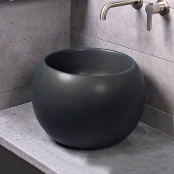 Adamidis Sfera 41 Black Mat Νιπτήρας Χρωματιστός