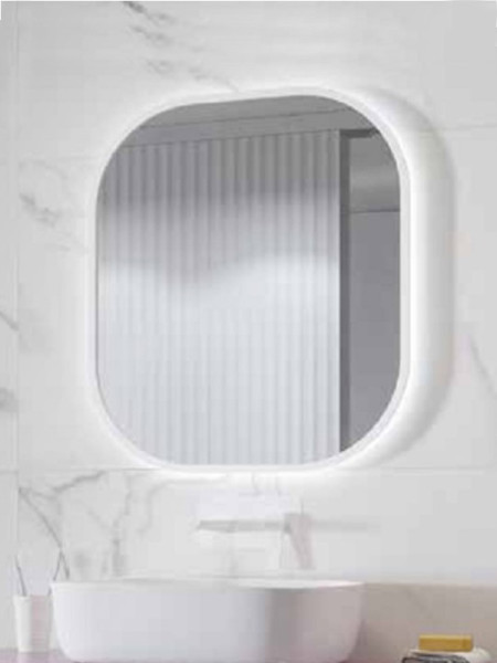 Karag Sharon 6070 White Καθρέπτης Μπάνιου Με LED