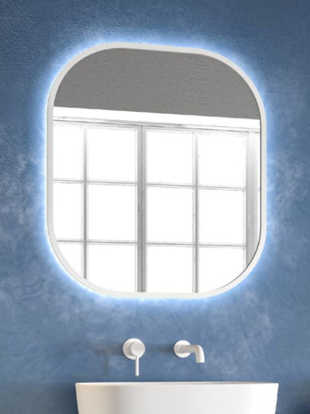 Karag Sharon 7080 White Καθρέπτης Μπάνιου Με LED
