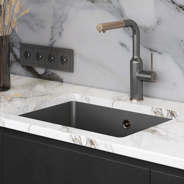 Helika Arca SQA102 Νεροχύτης Γρανίτης Υποκαθήμενος