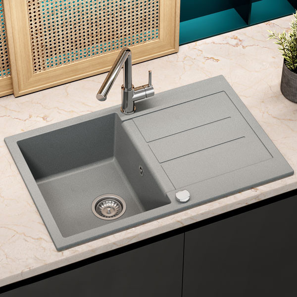 Helika TESA SQT101 Νεροχύτης Γρανίτης Ένθετος